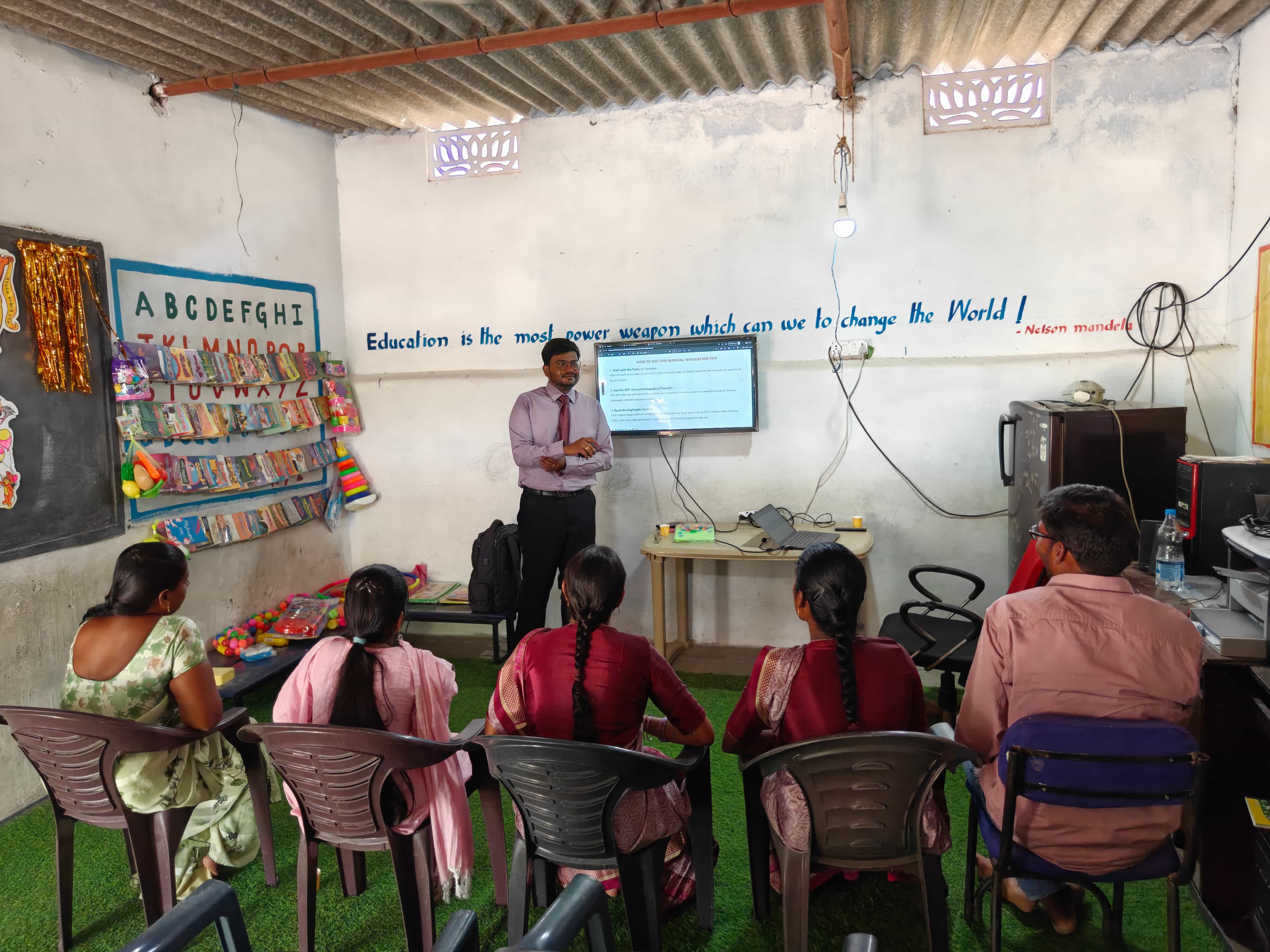 FEFDY Teacher Training Program at Soumya UPS School, Chinna Karpathi, Telangana