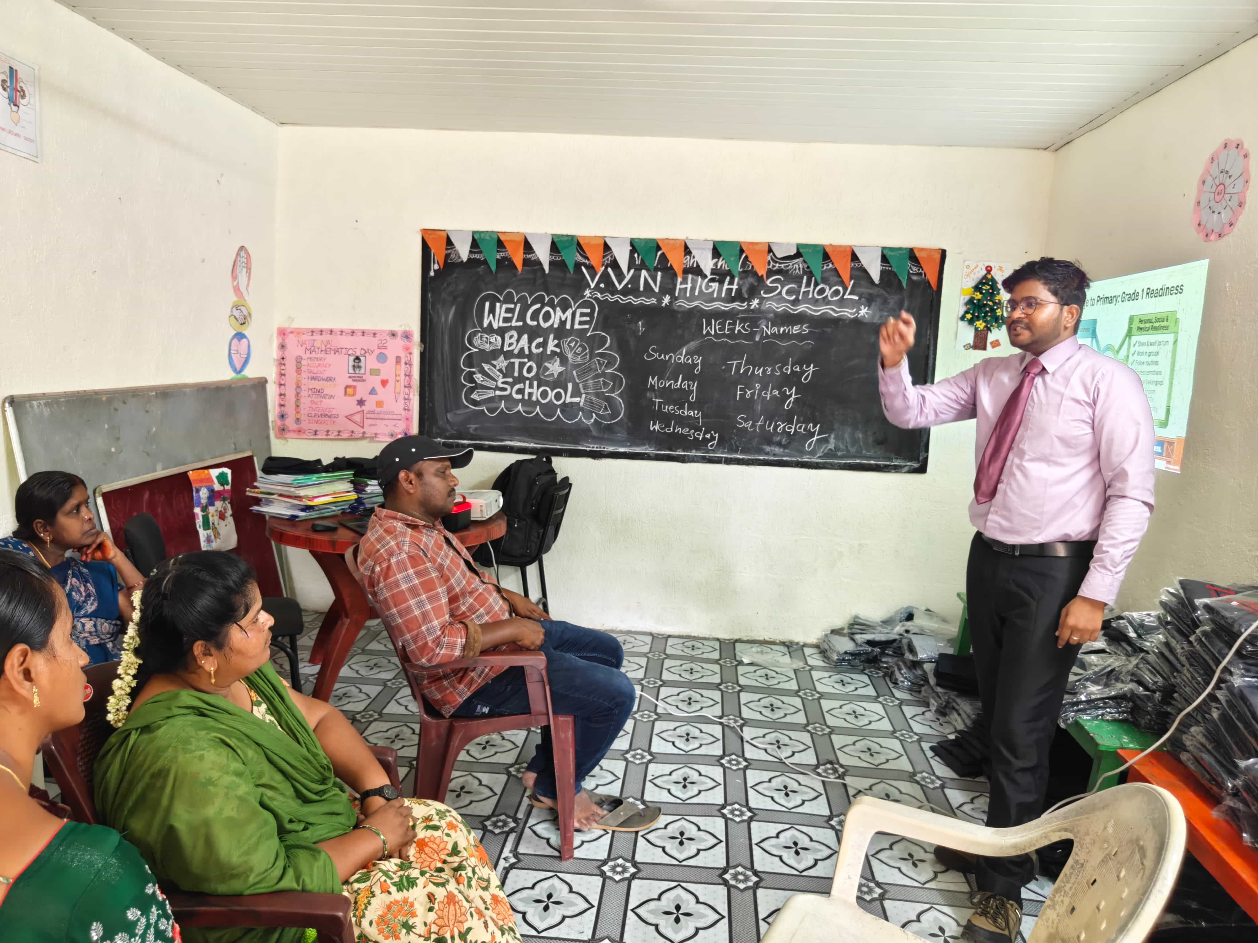 FEFDY Teacher Training Program at Vijaya Vani Vidya Niketan High School, Velliminedu, Telangana